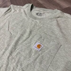 Carhartt Pocket Shirt Mens Regular Shirt Size 1X Light Green Outdoor Work Chore